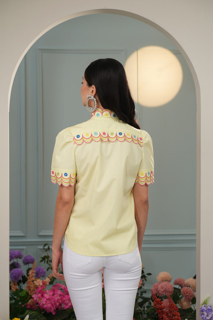 Dilly Dally Top- Yellow