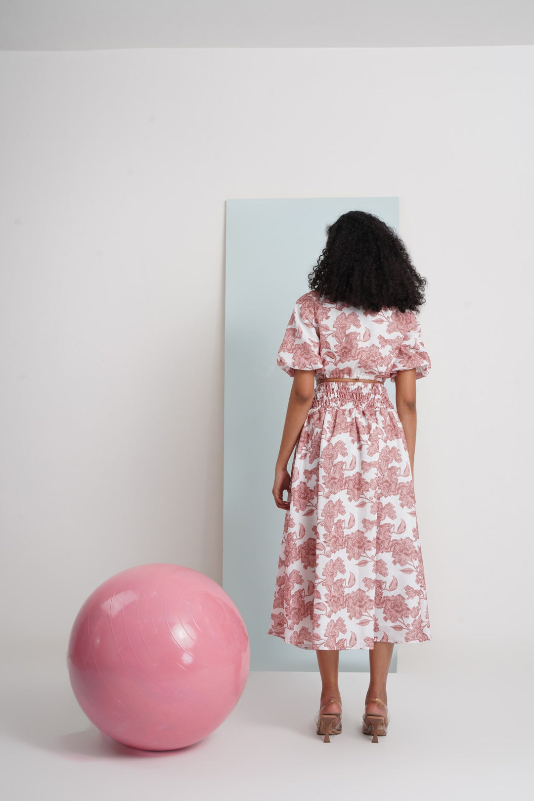 Hats Off Top- Brown Flower