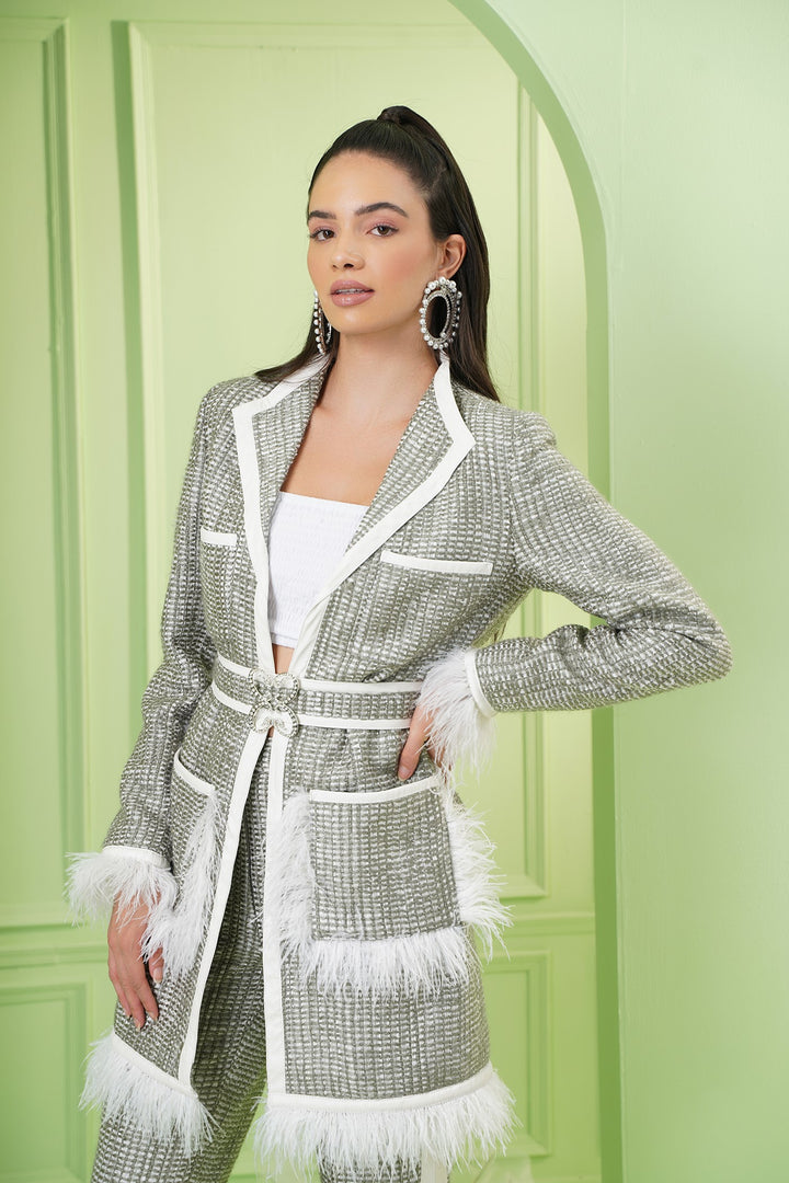 Watch Me Coat  - Silver