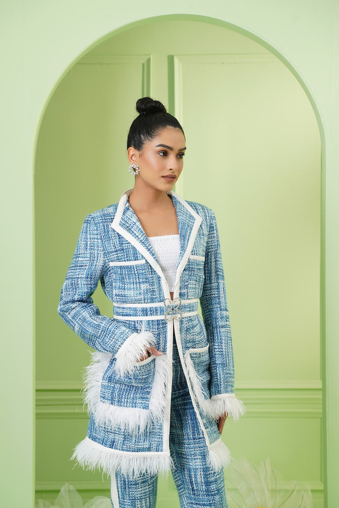 Watch Me Coat  - Blue