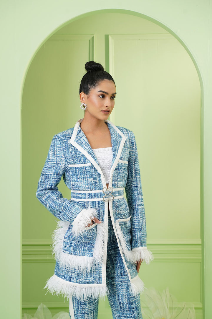 Watch Me Coat  - Blue