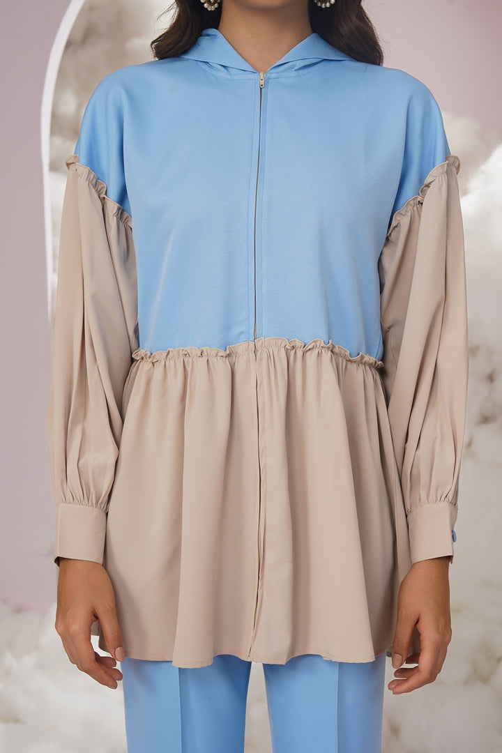 The OG top - blue and beige