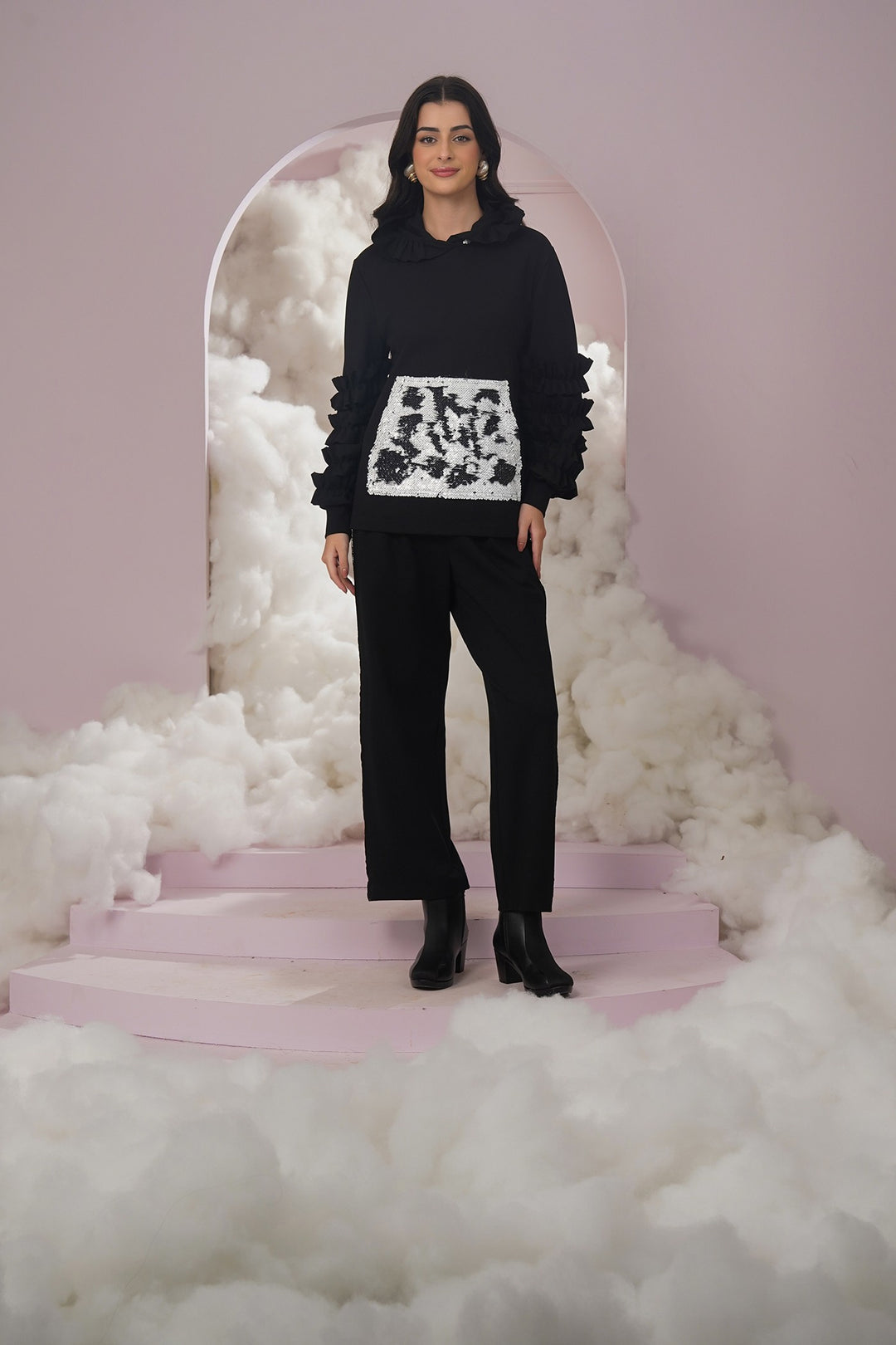 what plan hoodie - Black