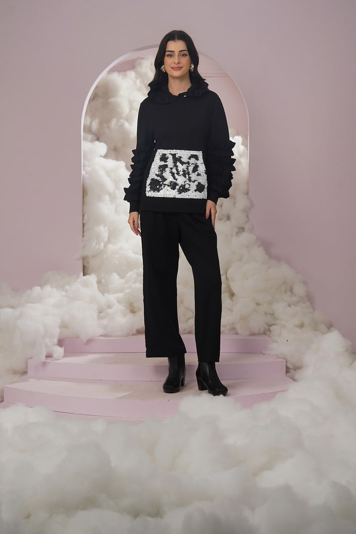 what plan hoodie - Black