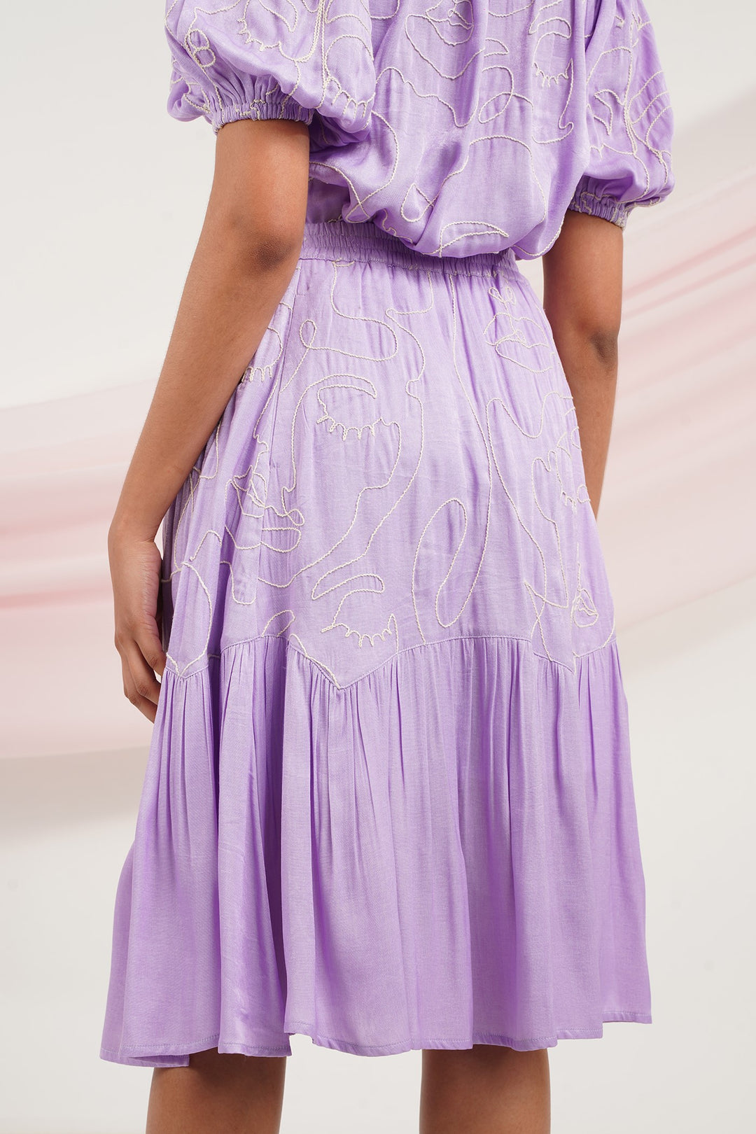 I Do Skirt - Lilac Faces