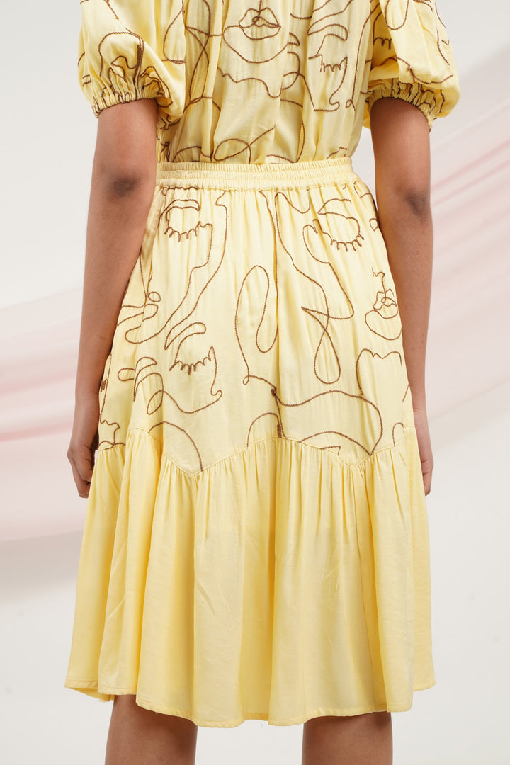 I Do Skirt - Yellow Faces