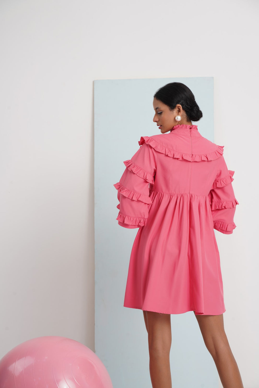 Baby Doll Dress- Coral