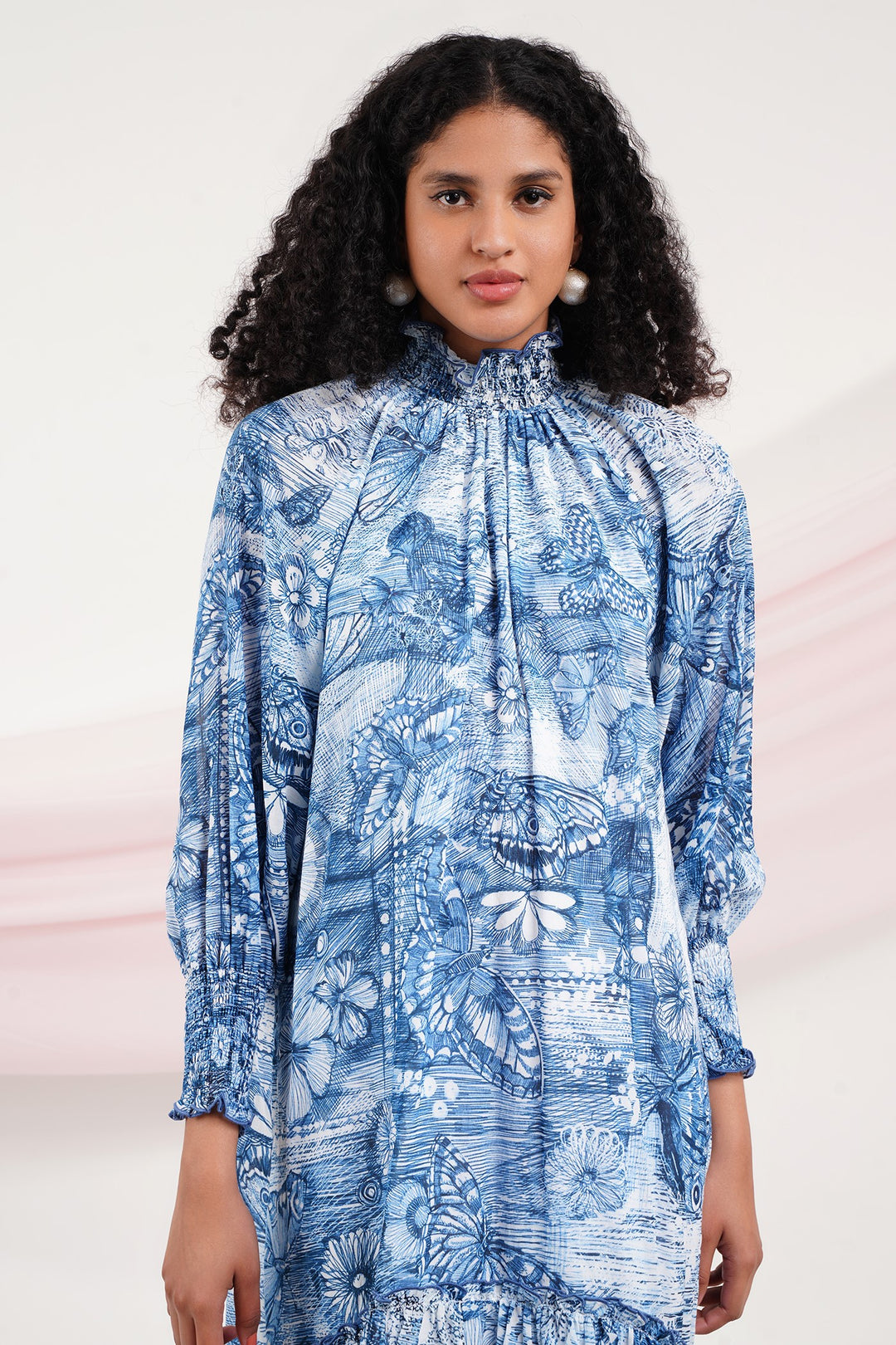 Alicia Dress - Blue Butterfly