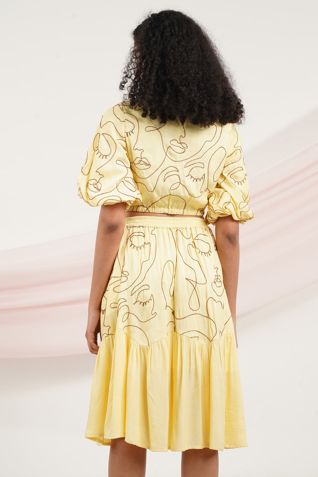 I Do Top- Faces Yellow