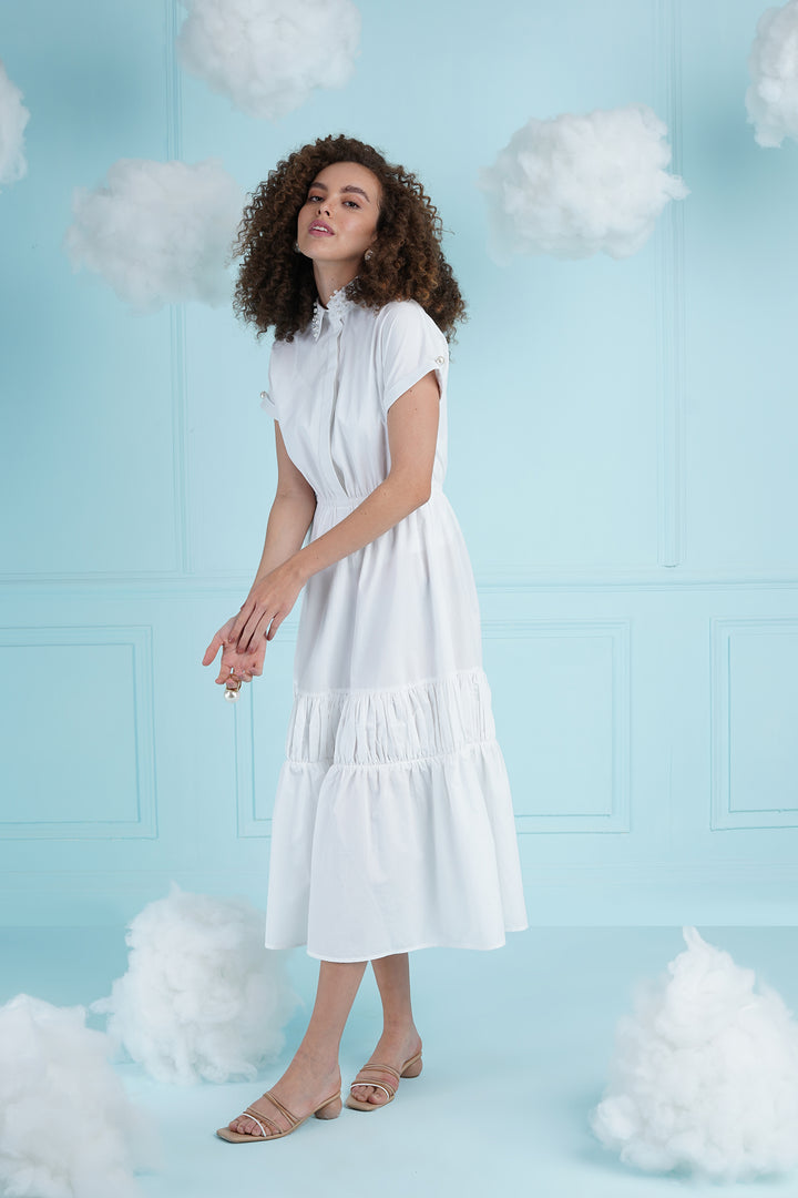 Lovin' It Dress- White