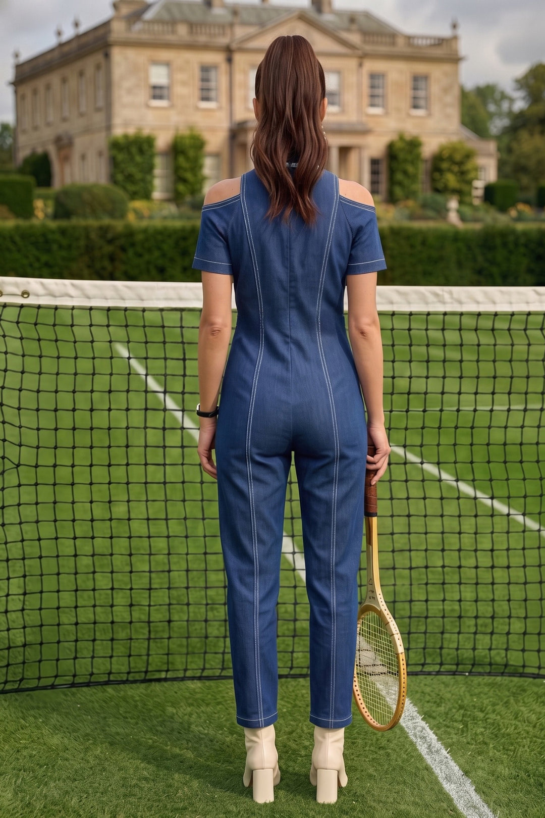 baller jumpsuit- blue