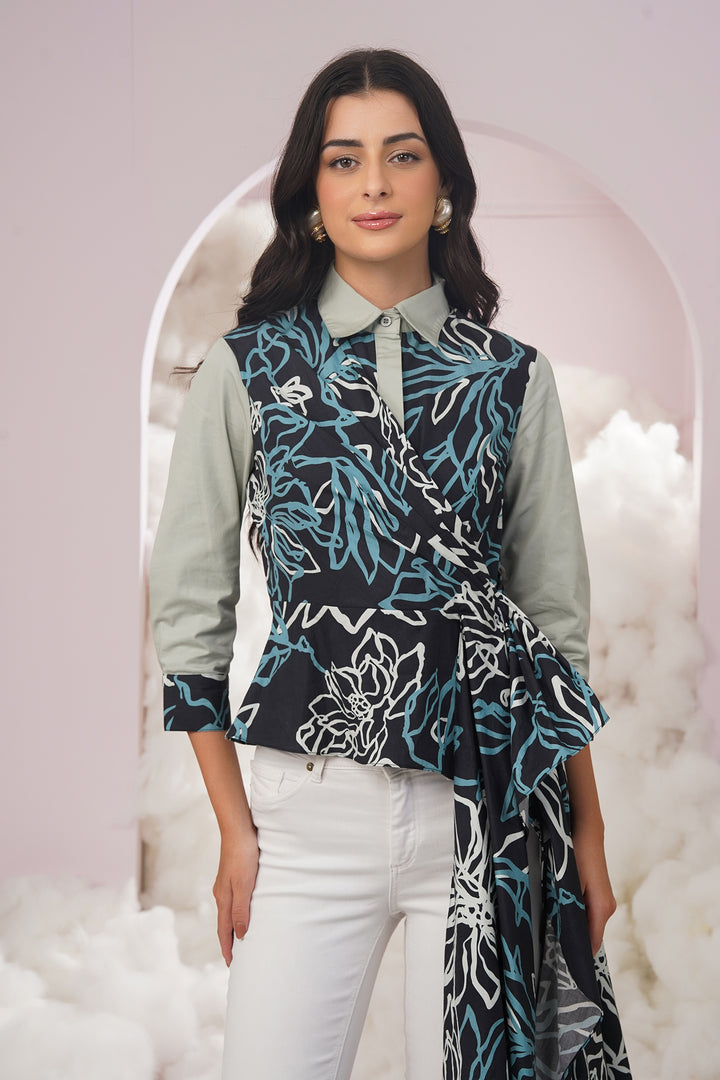 fio top - blue