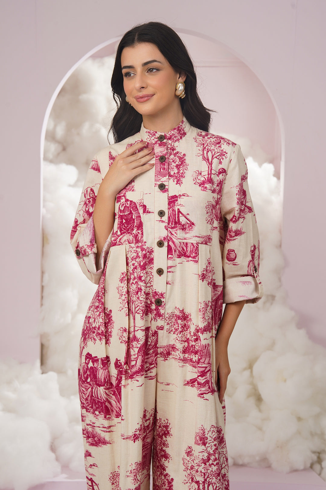 savana jumpsuit- pink