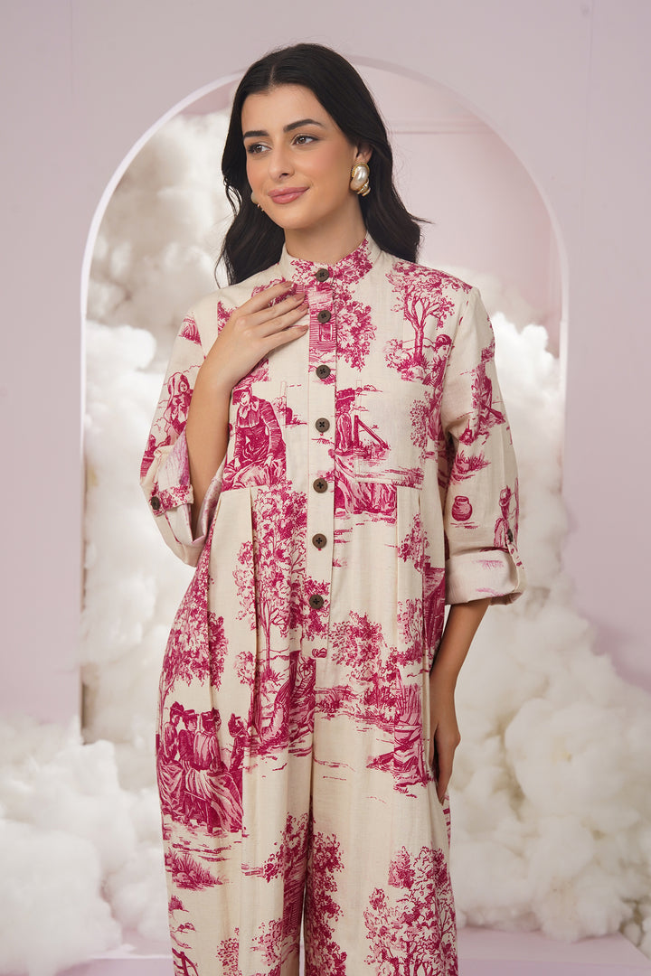 savana jumpsuit- pink