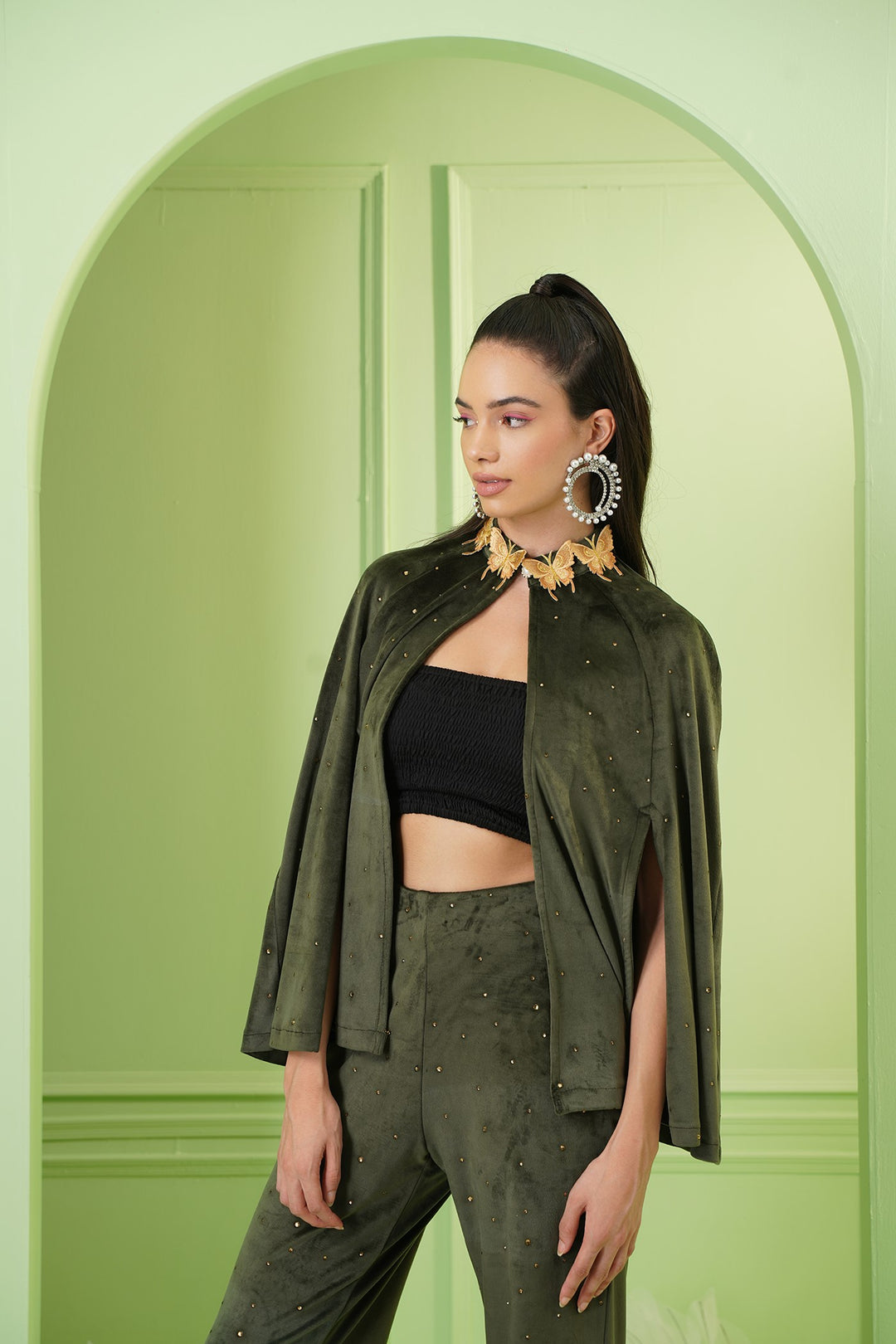 Baker Cape - Olive Green