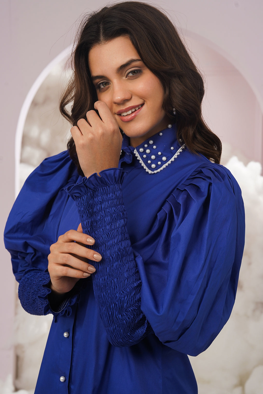 alina dress- blue