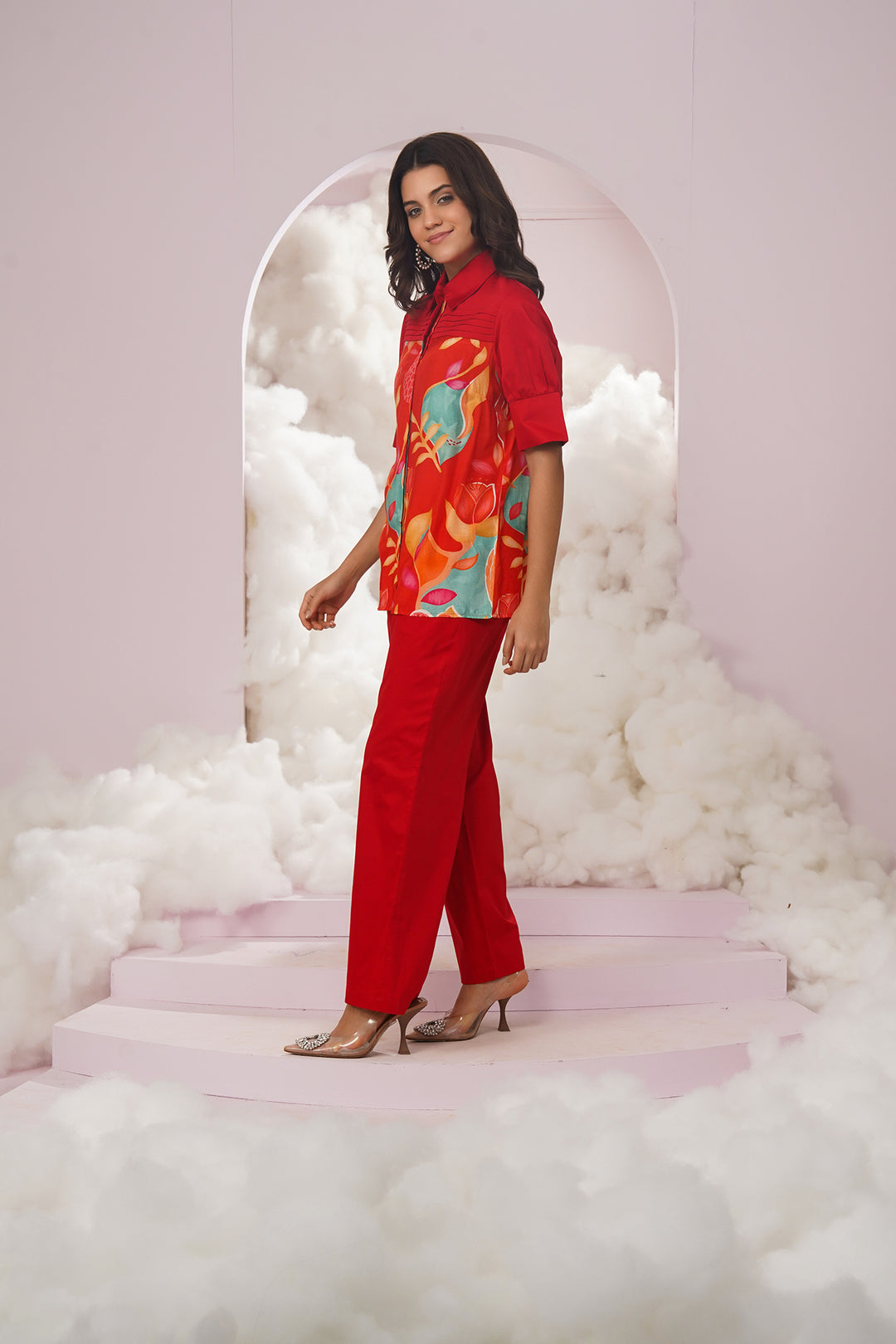 jasper top- red
