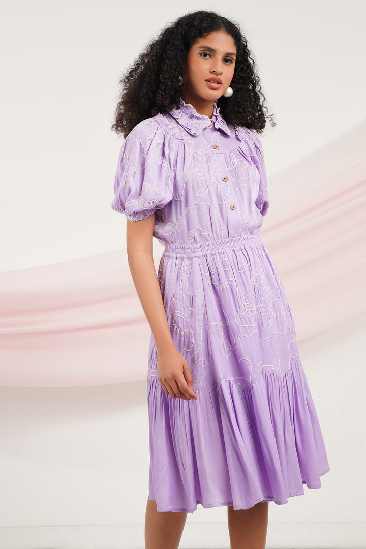 Tip Top Top - Faces Lilac