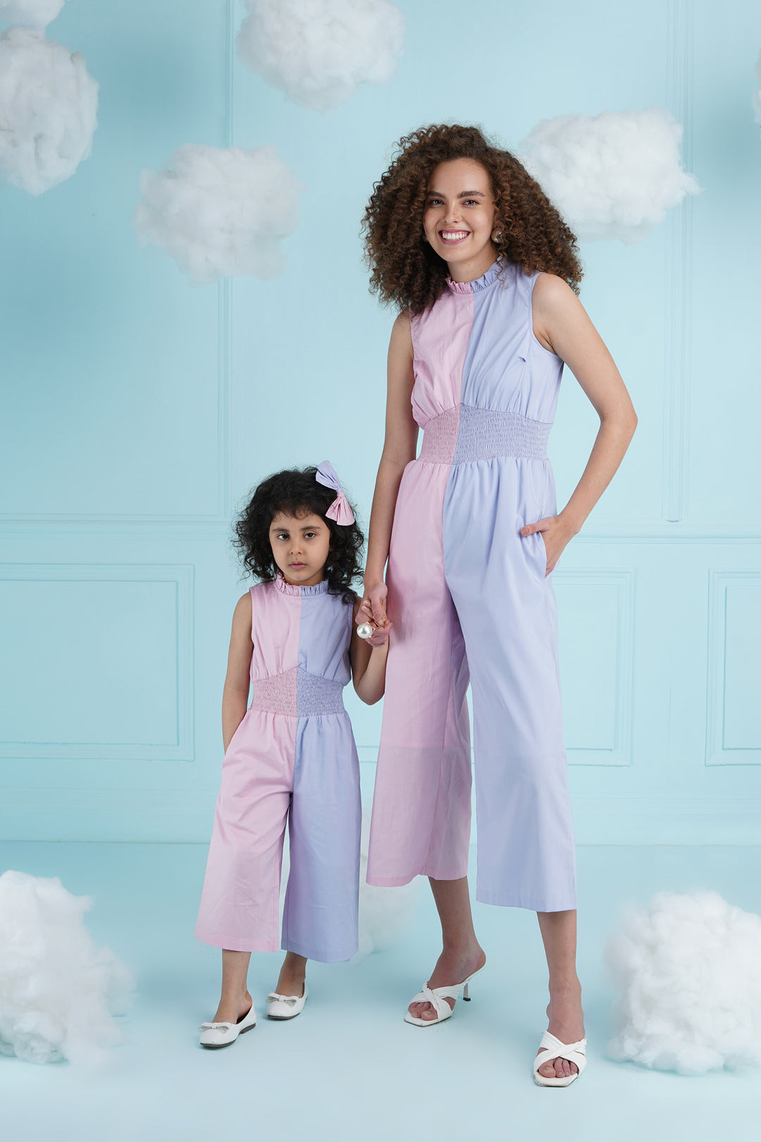 Sim Sim - Kids Jumpsuit- Baby Pink And Lilac