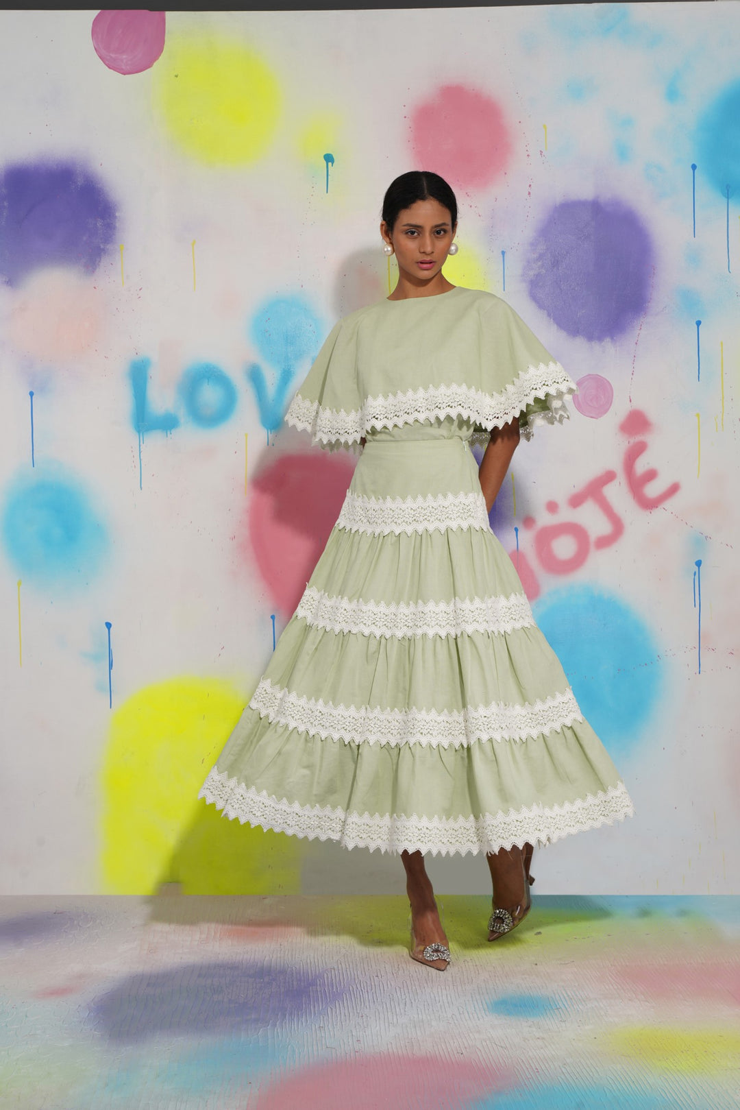 Paris Skirt - Pistachio