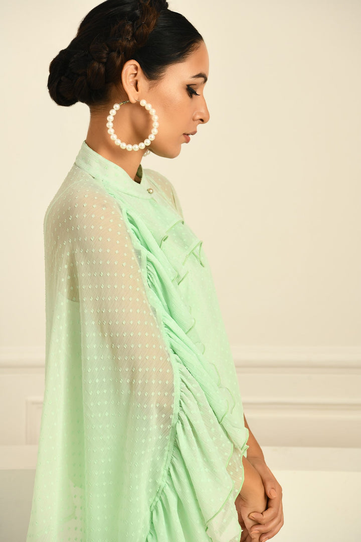 Demi Top -Lime Green