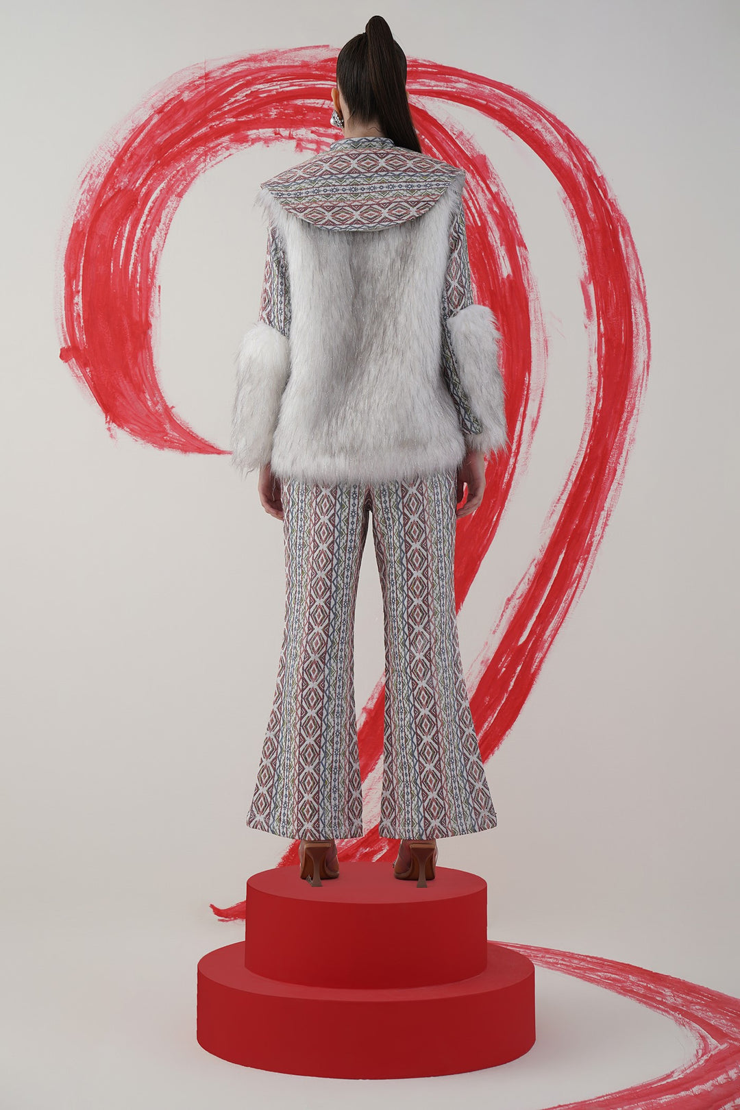 Collar jacket- tapestry