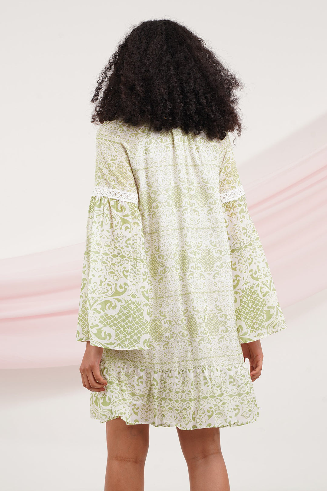 Curizio Dress - Green Lace