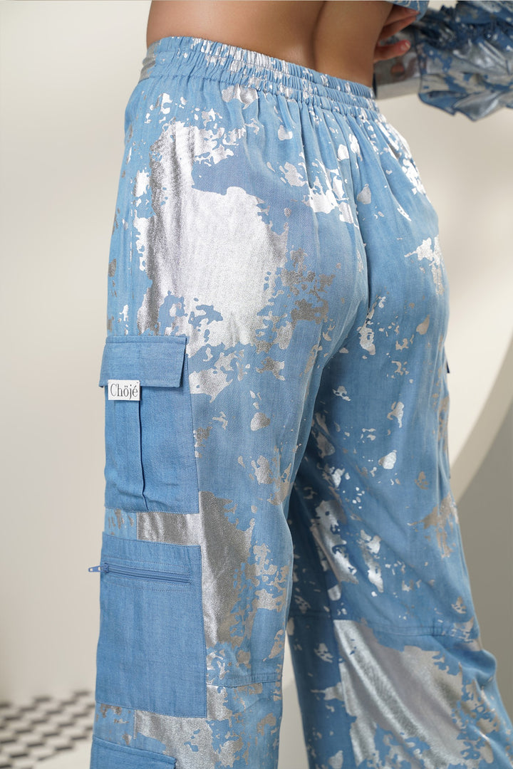 Galaxy Pants- Sky Blue