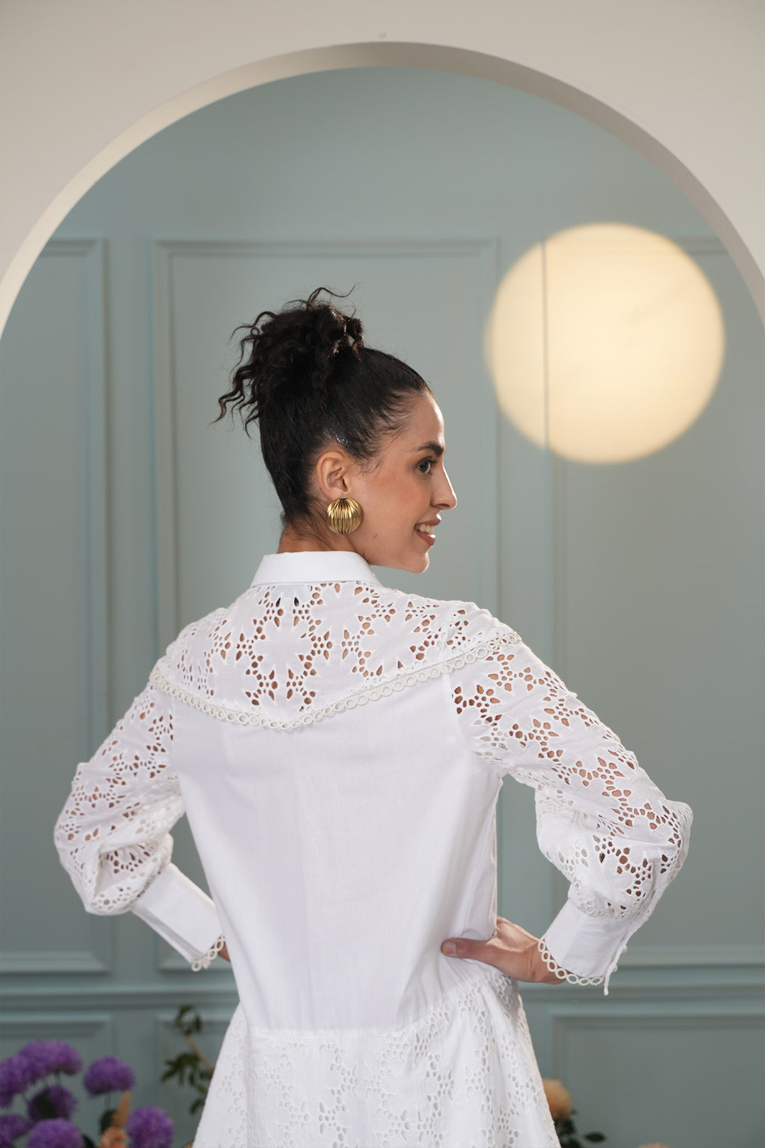 Baby Boo Dress - Floral Cut Out