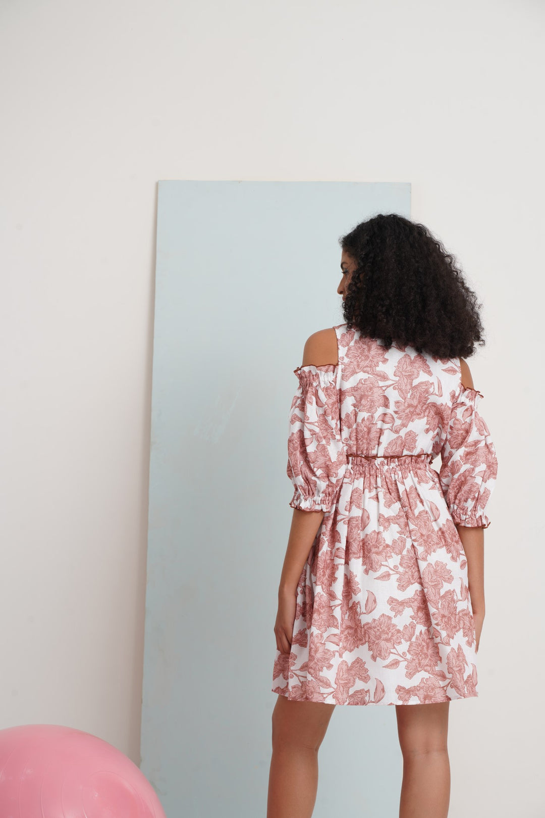 Forever Yours Dress - Brown Flower