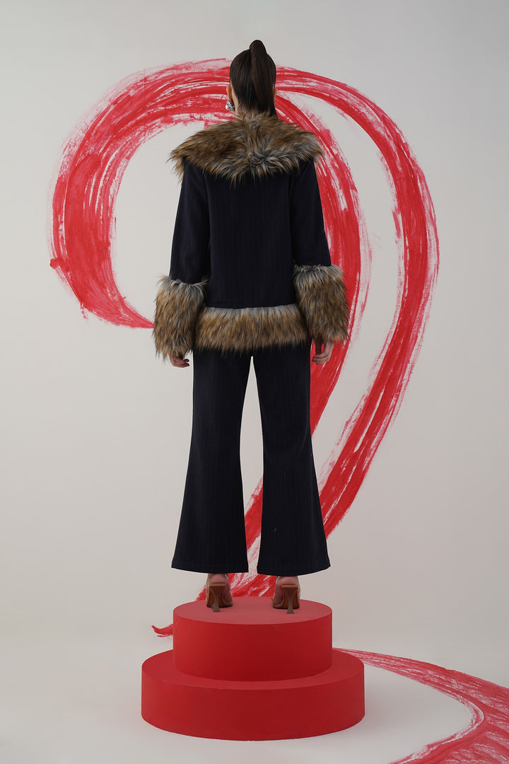 gardenia jacket- navy/ grey