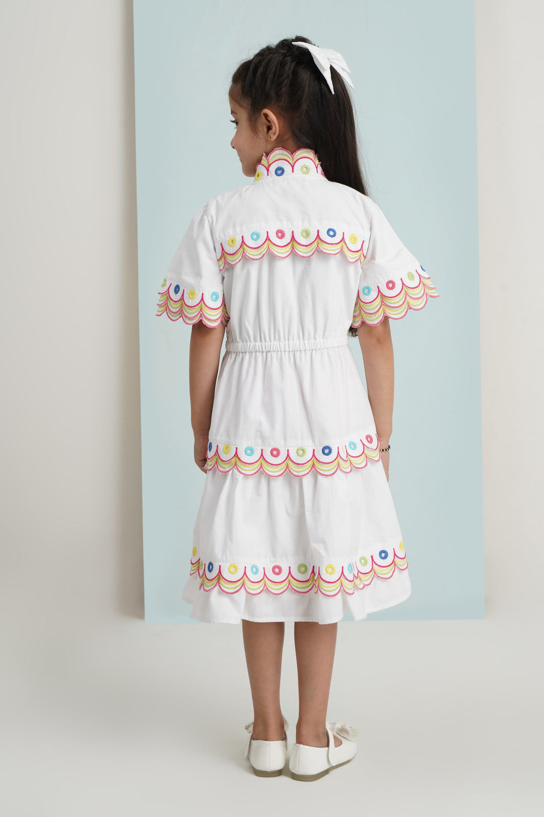 Dilly Dally Dress Kids - White