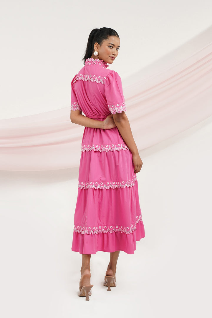 Dilly Dally Dress -Bubble Gum