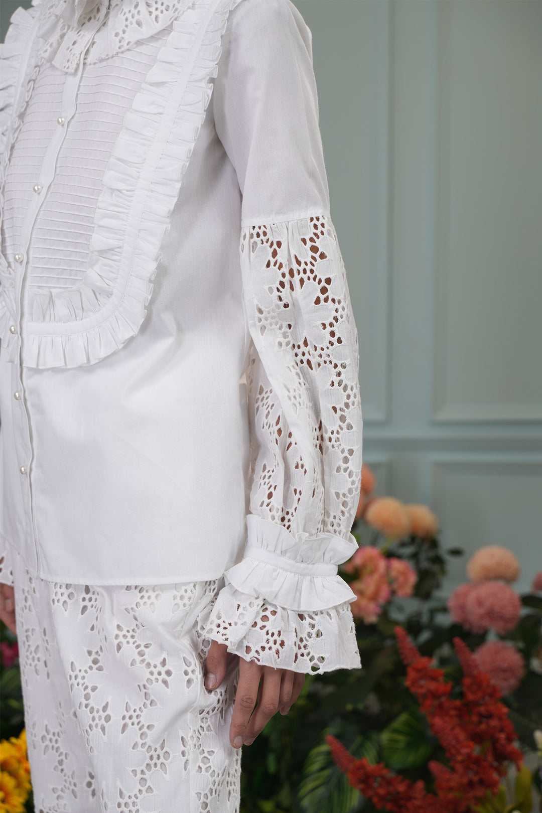 Zig Top - Floral Cut Out