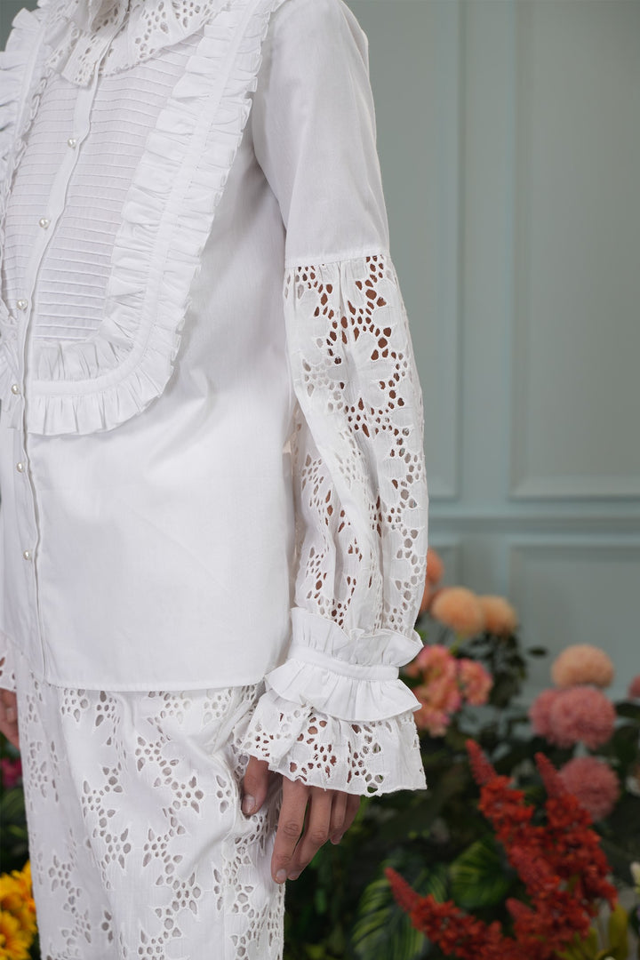 Zig Top - Floral Cut Out