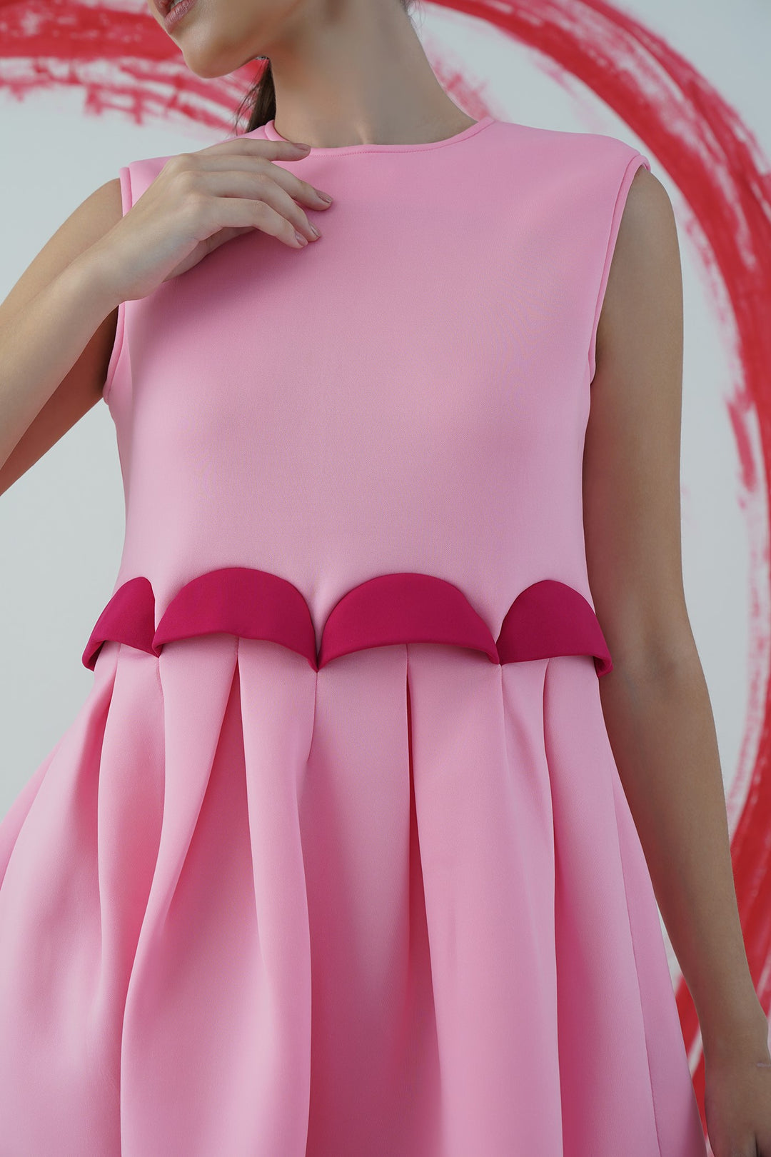 Bango dress - pink and baby pink