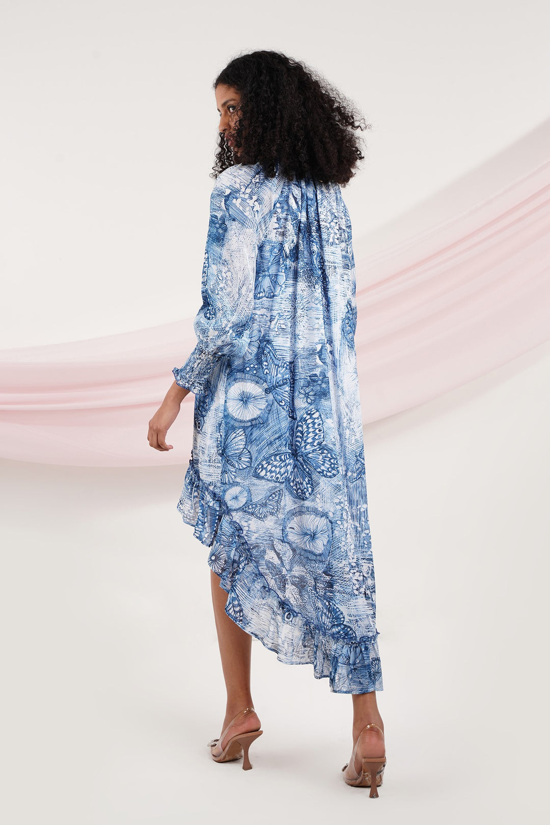 Alicia Dress - Blue Butterfly