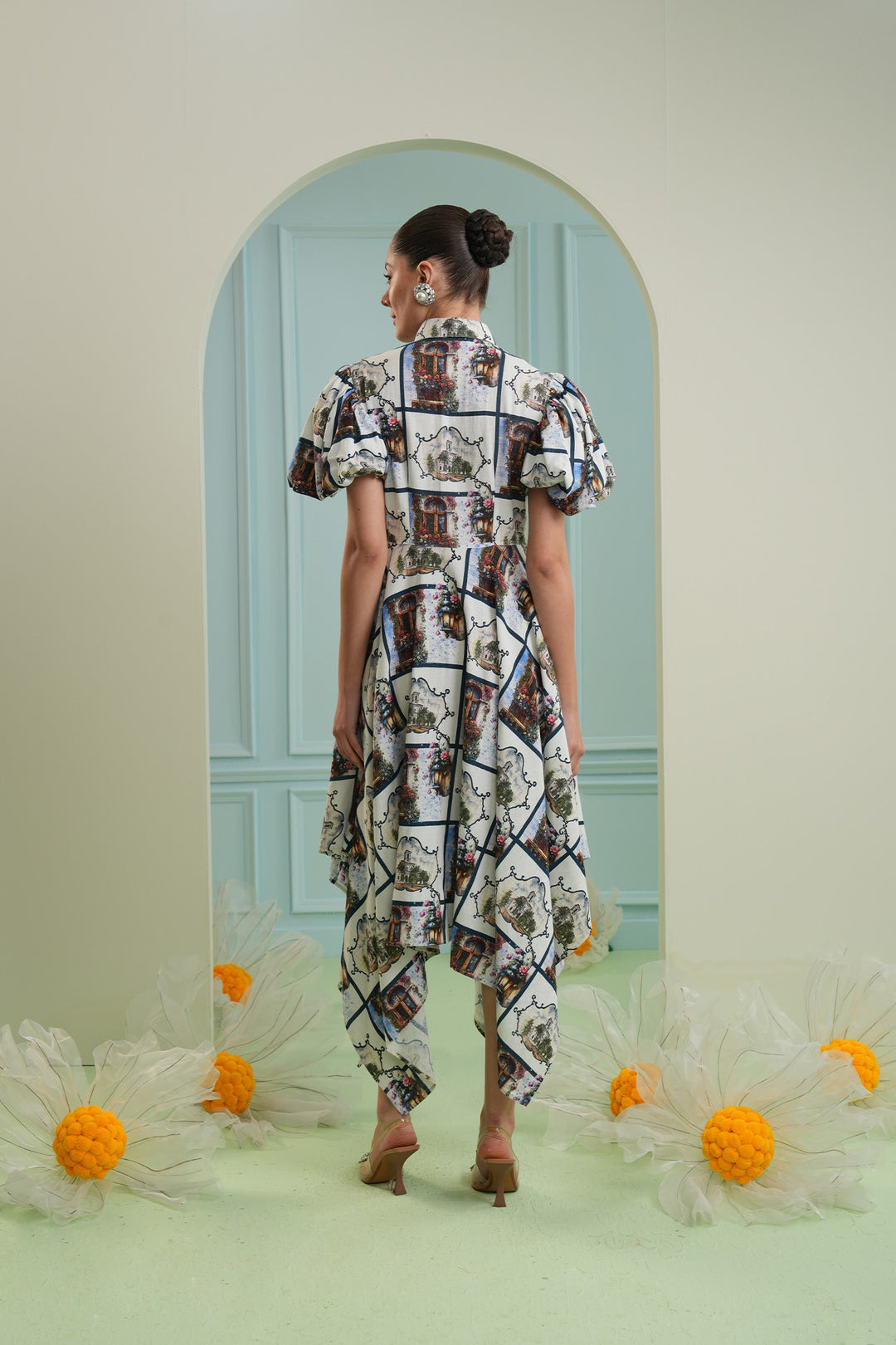 Golden mile dress - checkard