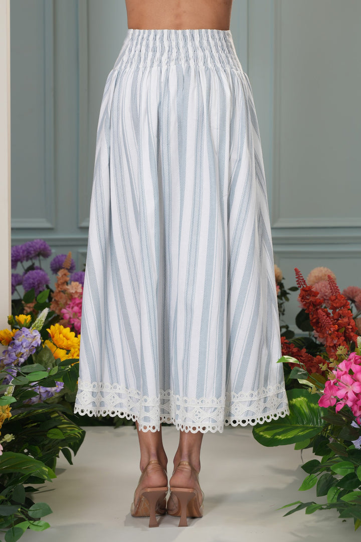 Noah Skirt - Blue Stripes