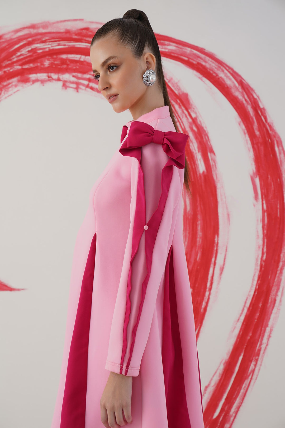 Merci dress - pink and baby pink