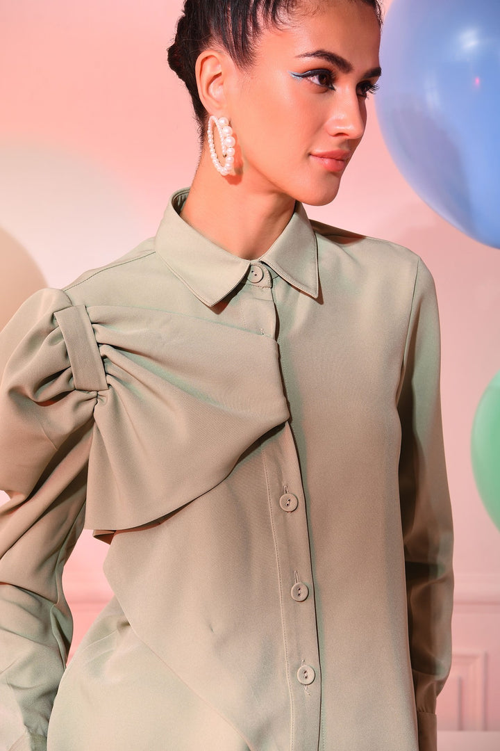 Eveline Top-  Pistachio