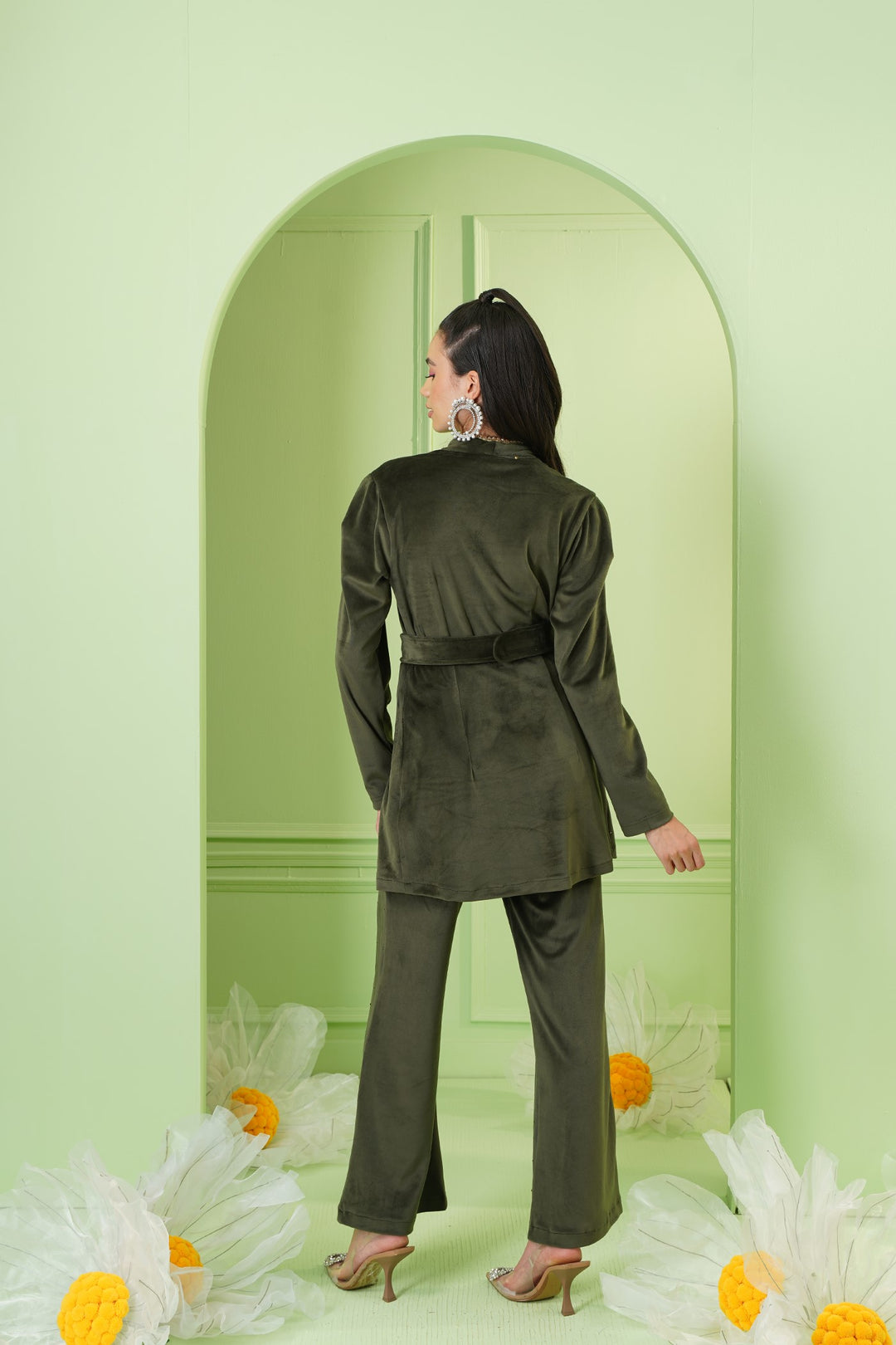 Scottish Top - Olive Green