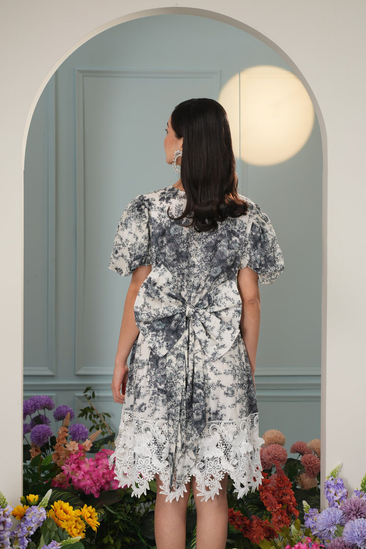 Benji Dress- Black Roses