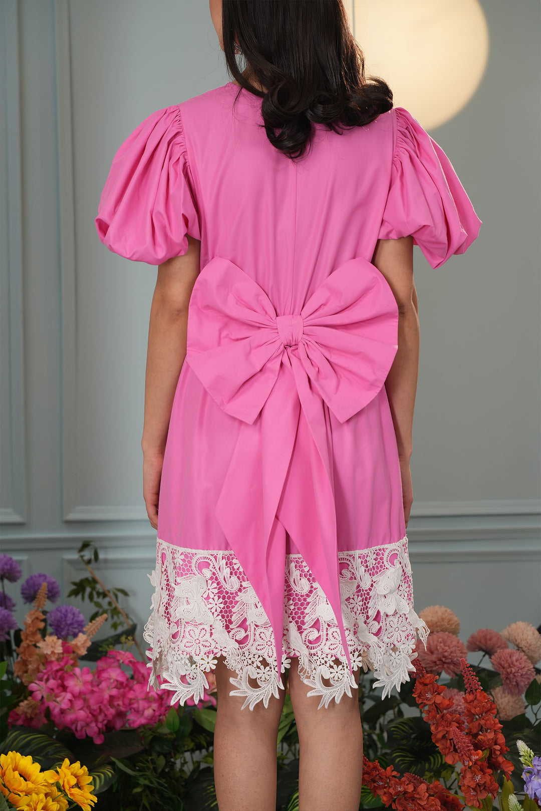 Benji Dress- Bubblegum