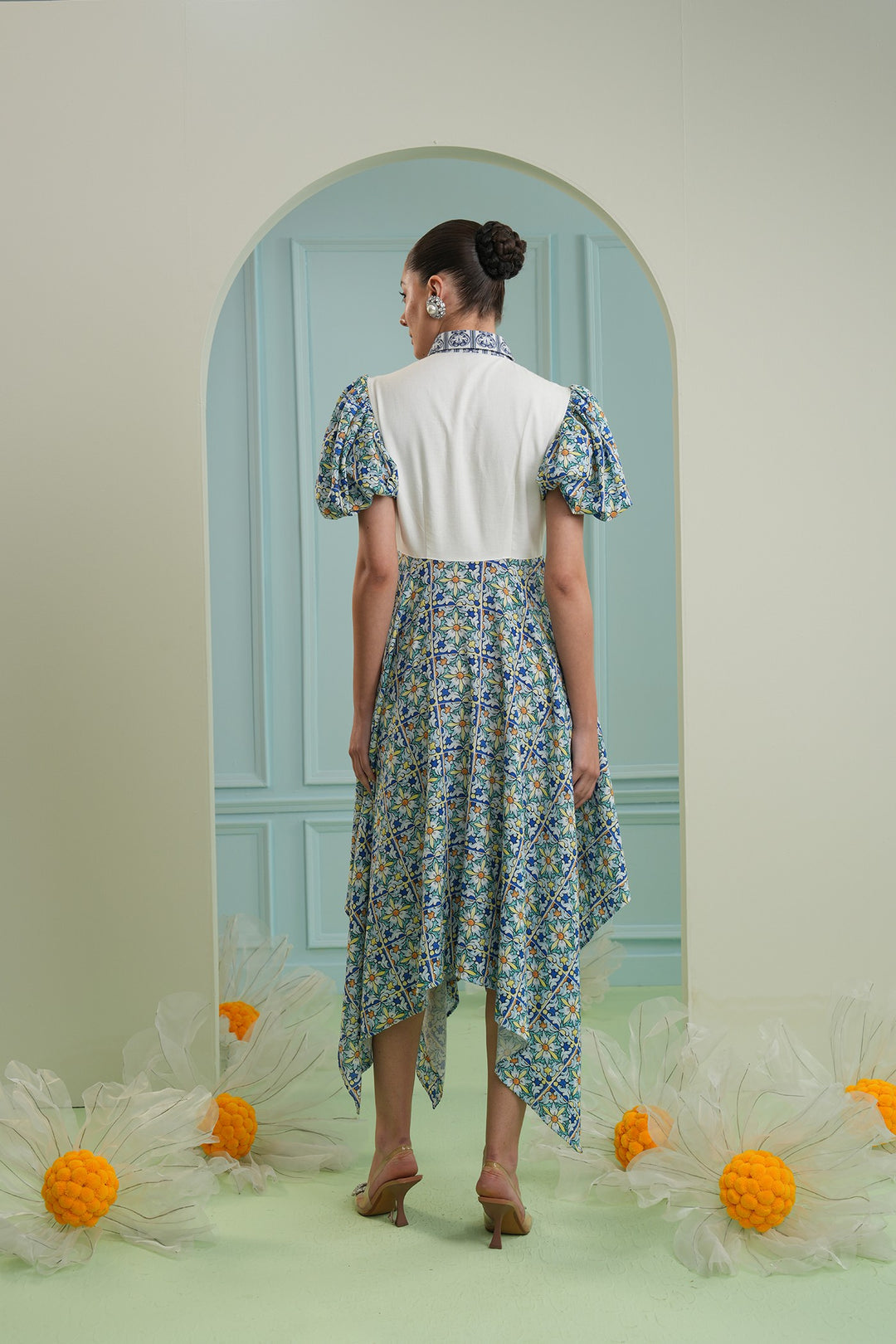 Golden mile dress - mosaic