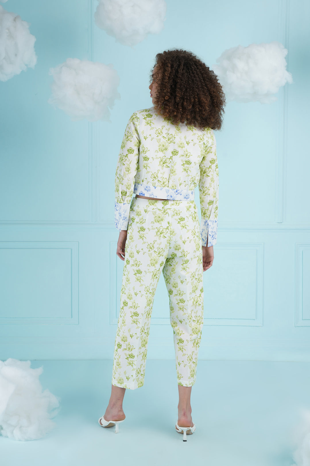 Bithali Pants- Green And Blue