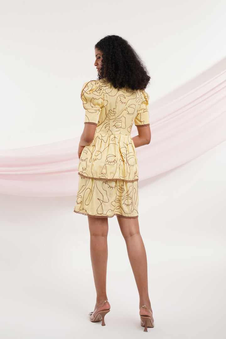 Fantastic Dress - Yellow Faces