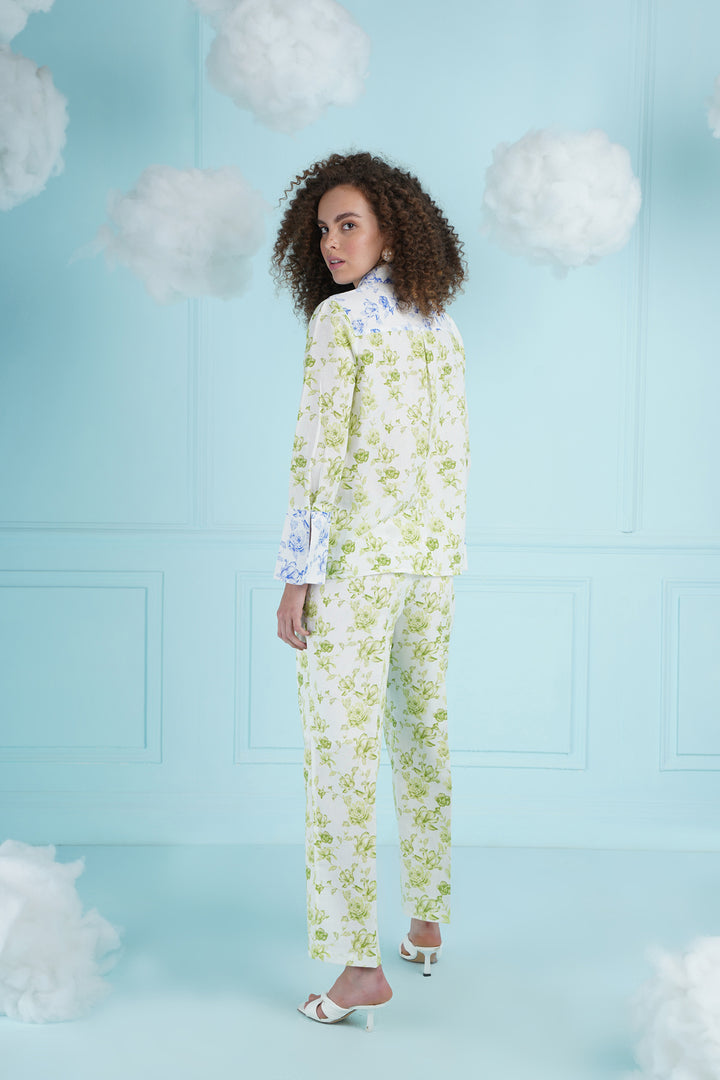 Hisani Top - Blue And Green