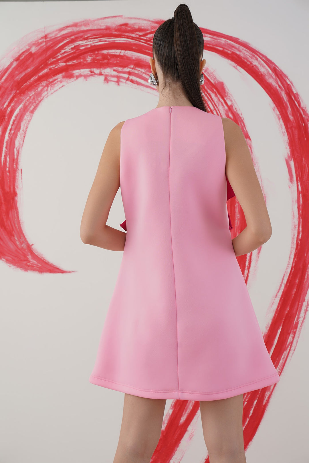 Roll dress- pink and baby pink