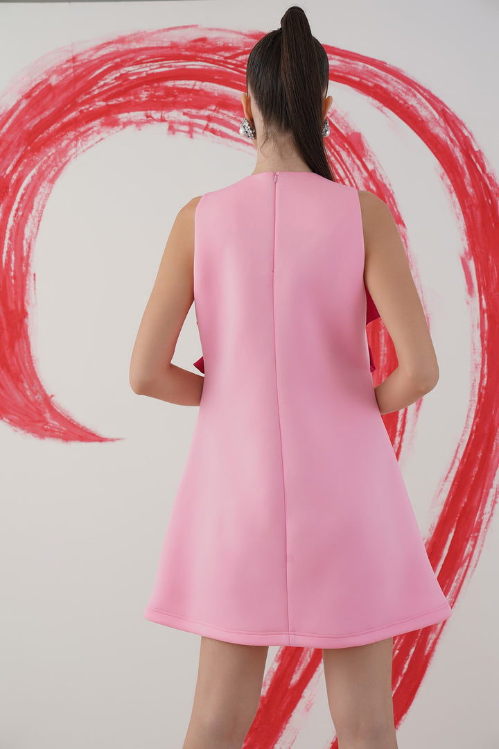 Roll dress- pink and baby pink